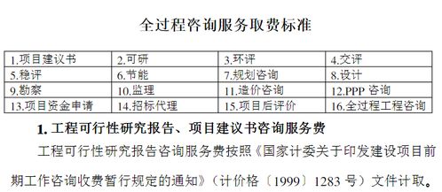 全過程工程咨詢服務(wù)設(shè)計的領(lǐng)域項目及費(fèi)用標(biāo)準(zhǔn)參考